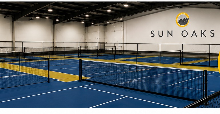 Sun Oaks indoor pickleball courts